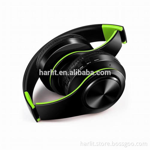 Foldable Overhead Stereo Bluetooth 4.0 Headphones With Mic And 3.5MM Aux Wire Cable